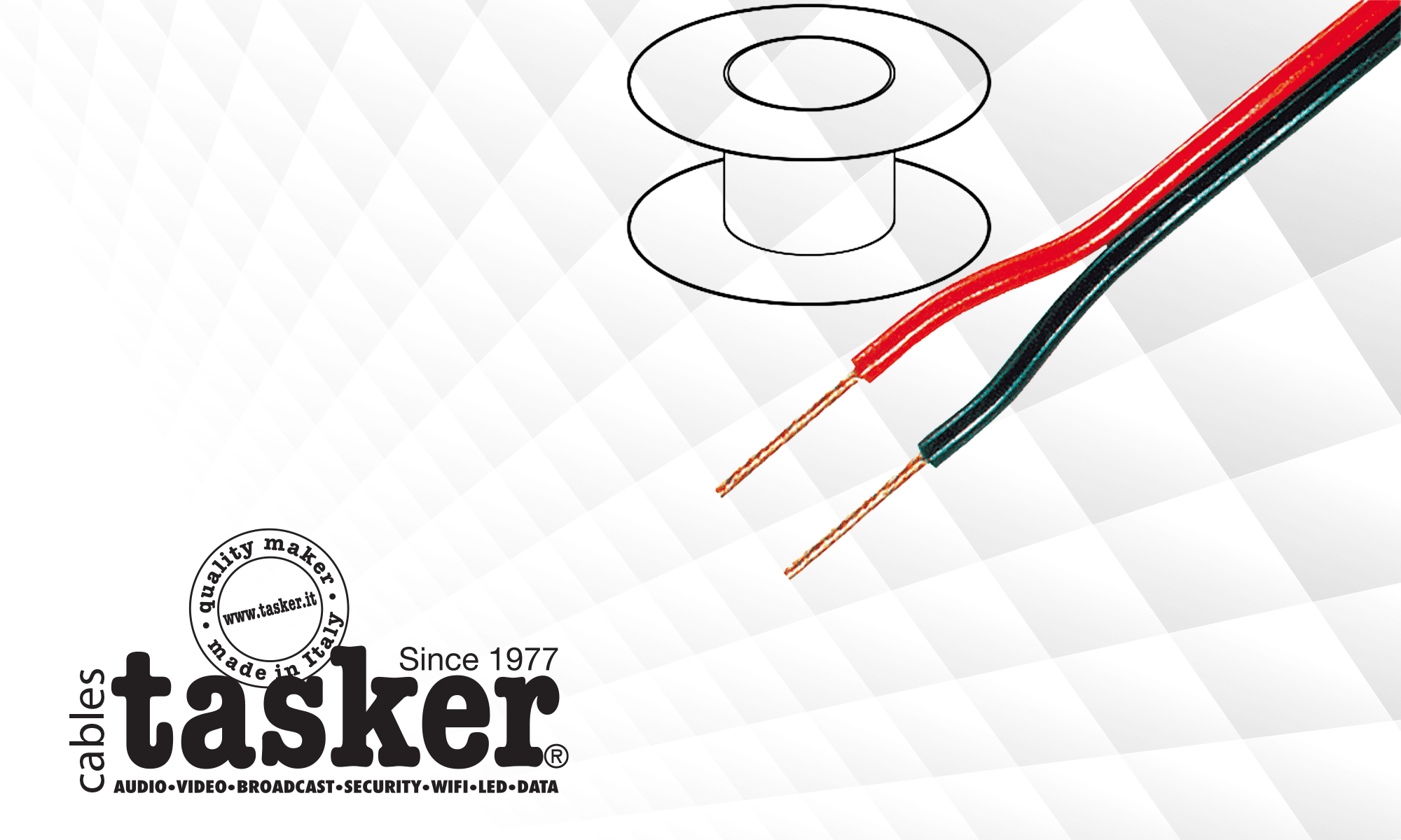 Speaker and microphone cables from the Italian brand Tasker