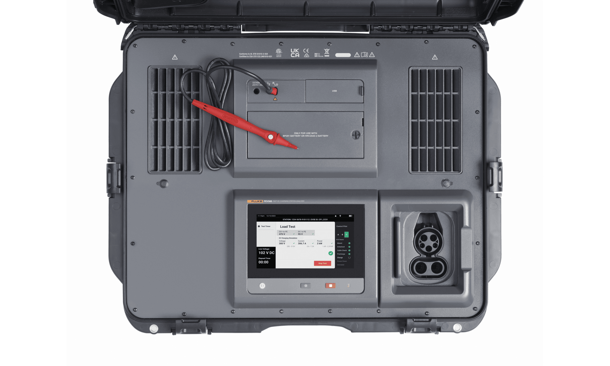 Fluke FEV500 vereinfacht die Prüfung von DC-Schnellladegeräten