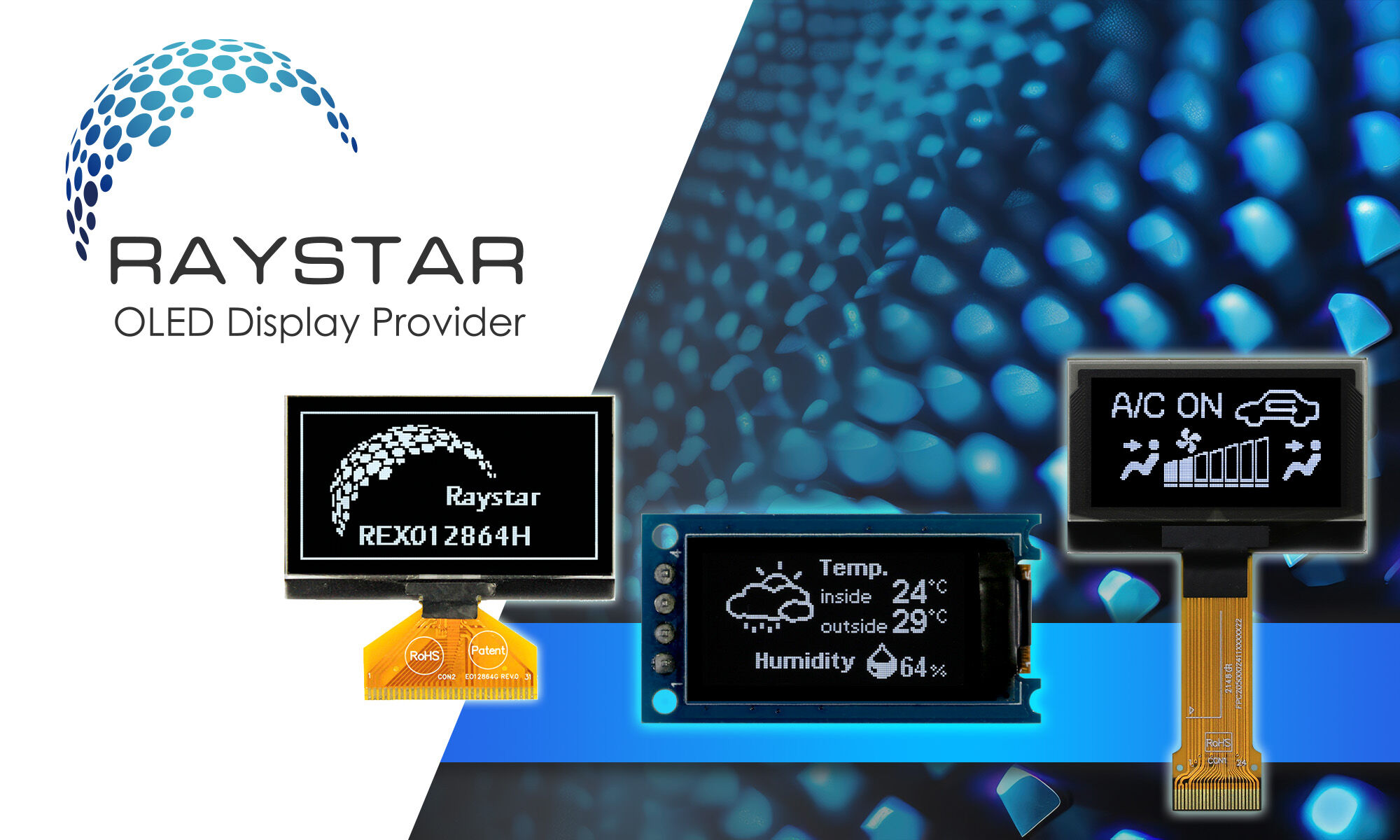 Displays OLED Raystar Optronics