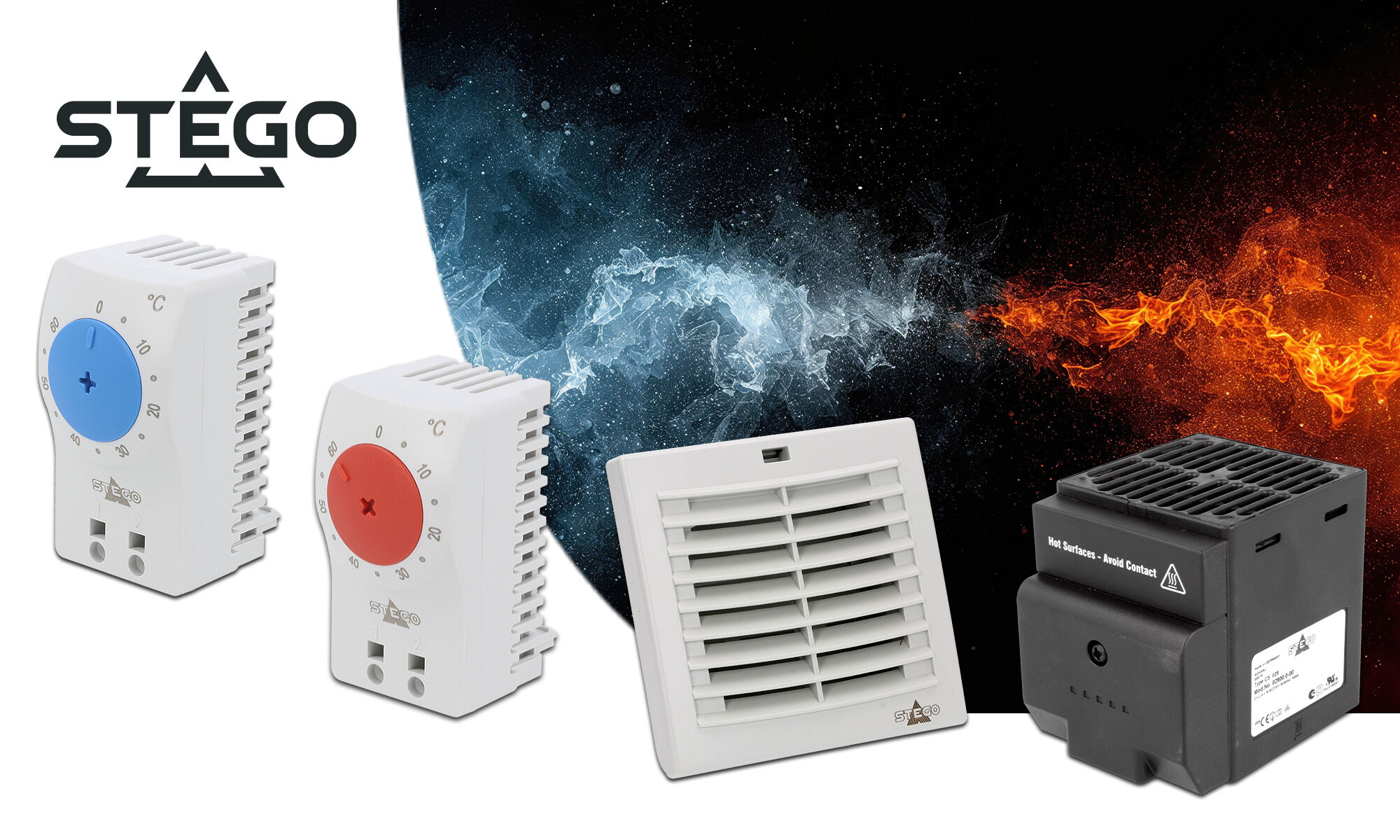 Productos Stego para armarios de control