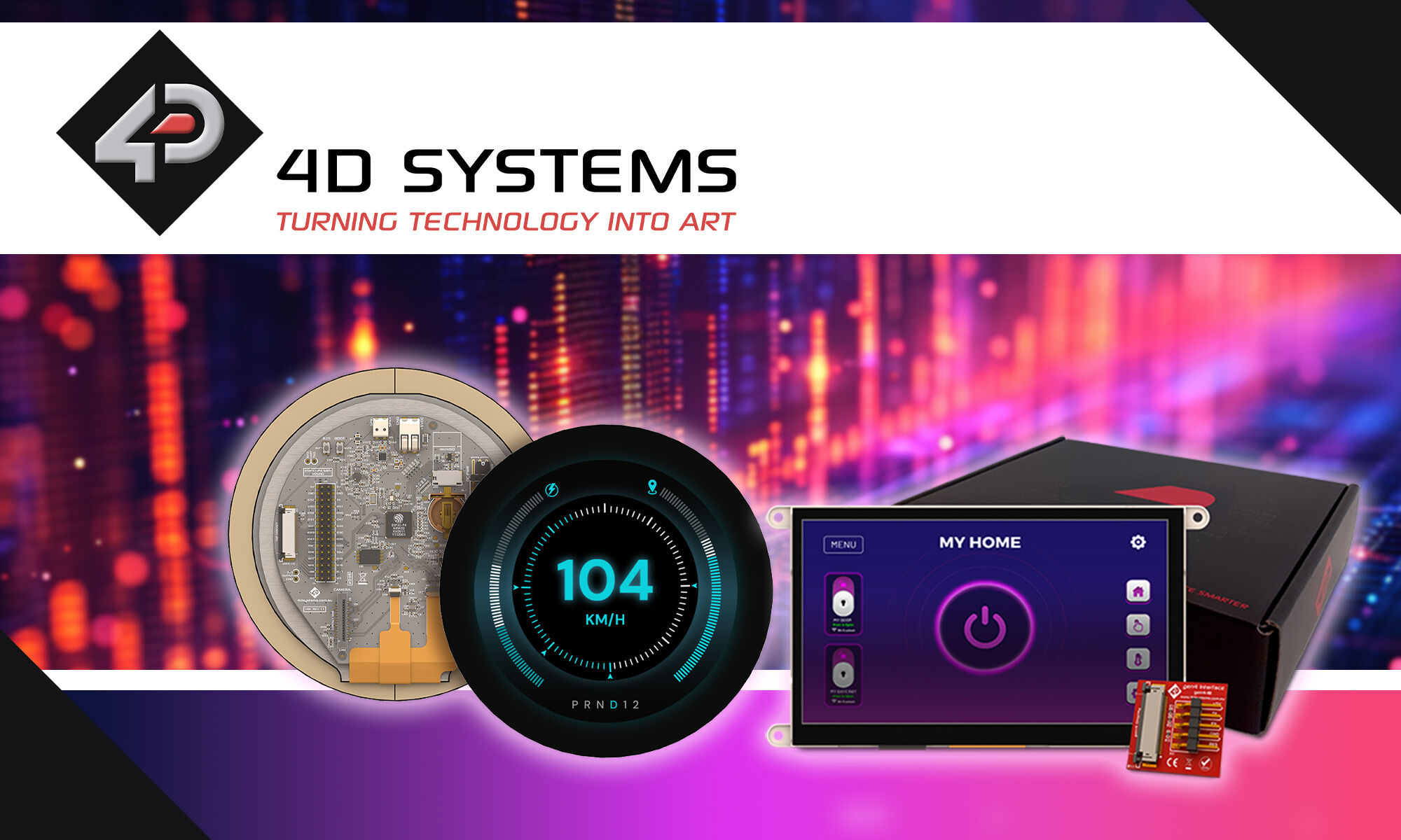 4D Systems displays for HMI and automation