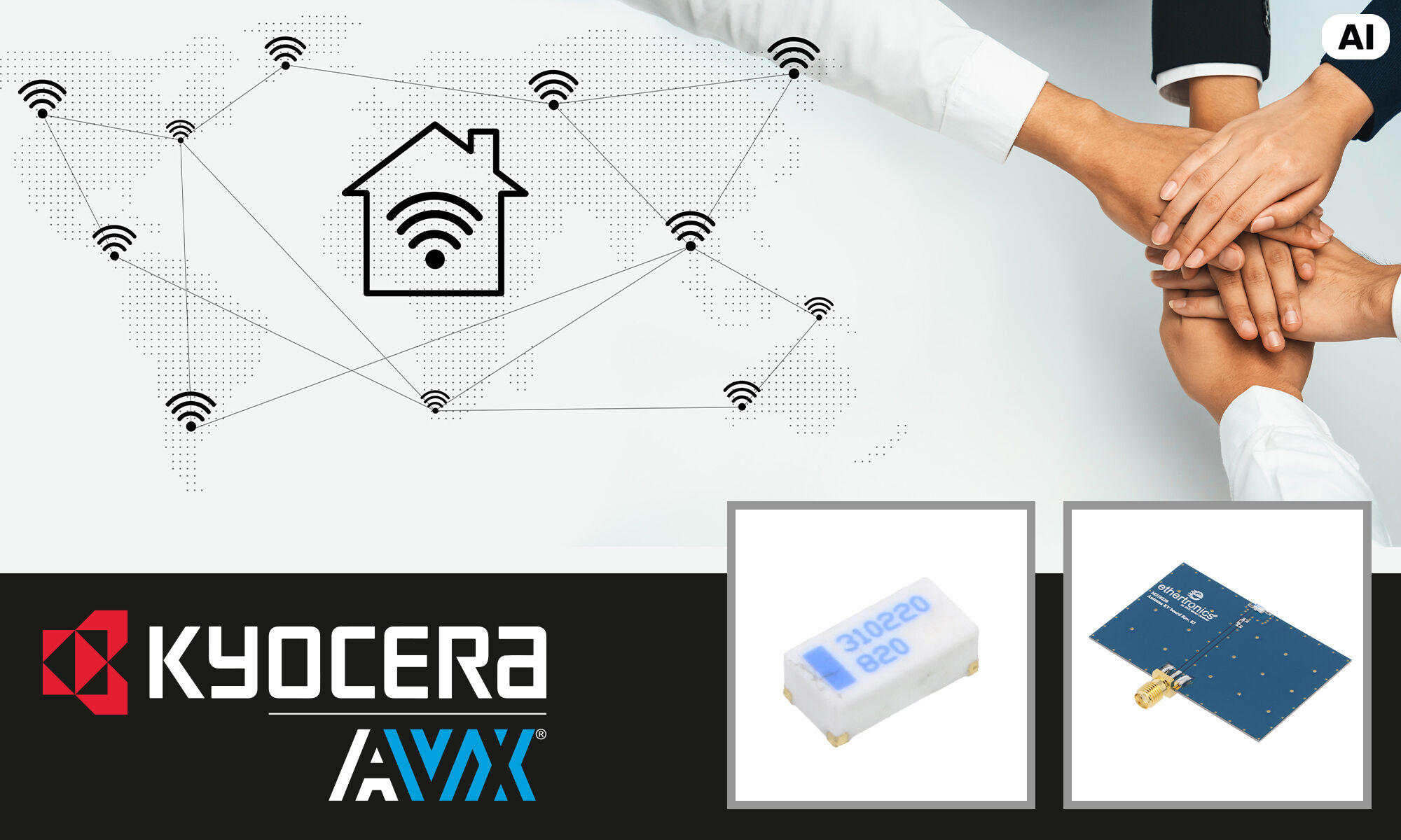 New Kyocera AVX quartz resonators and antennas available at TME