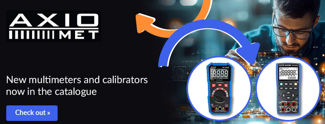 New multimeters and calibrators now in the catalogue