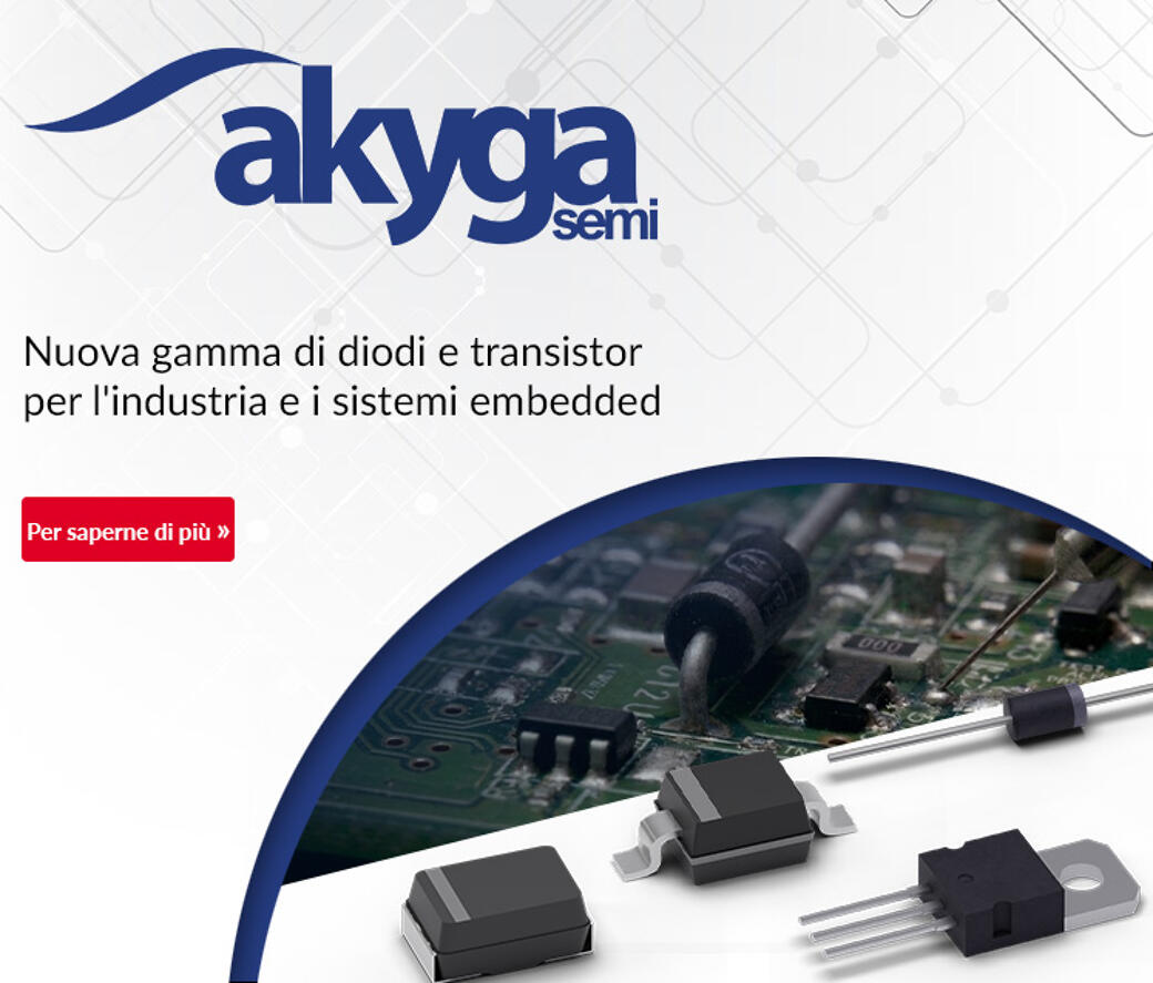 Nuova gamma di diodi e transistor per l'industria e i sistemi embedded