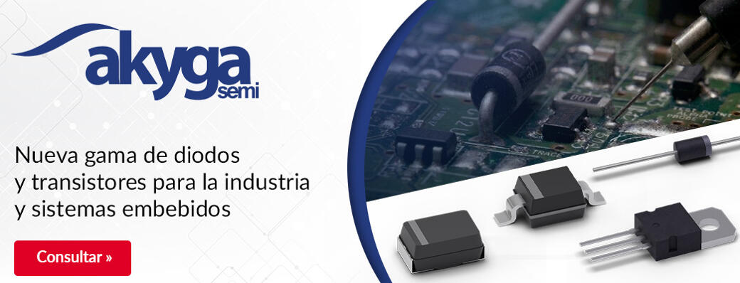 Nueva gama de diodos y transistores para la industria y sistemas embebidos