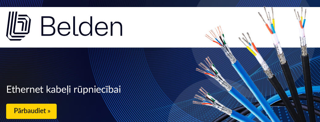 Ethernet kabeļi rūpniecībai

---

Uzticama pārsūtīšana augsta traucējumu līmeņa vidē

---

Izturīgi Ethernet kabeļi rūpnieciskajai automatizācijai