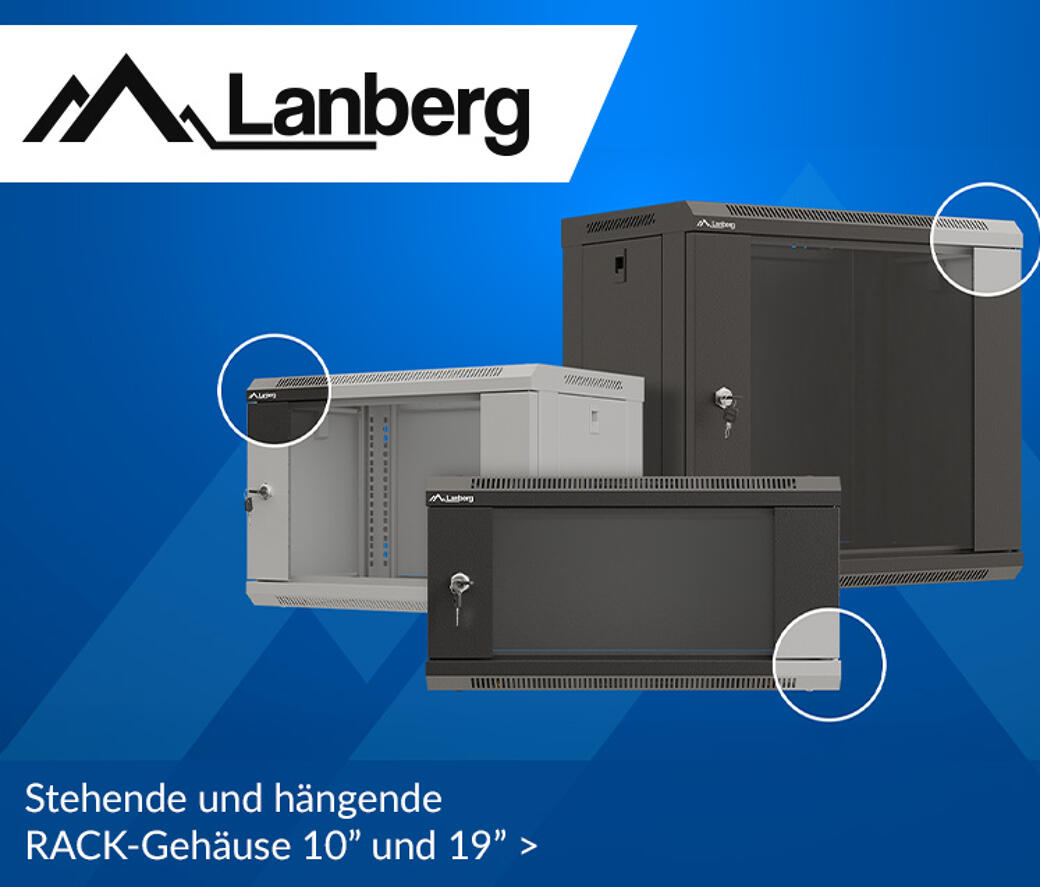 Stehende und hängende RACK-Gehäuse 10” und 19”