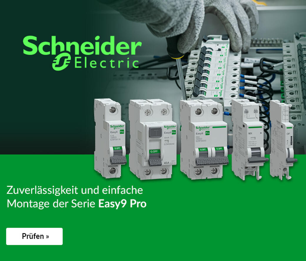 Zuverlässigkeit und einfache Montage der Serie Easy9 Pro