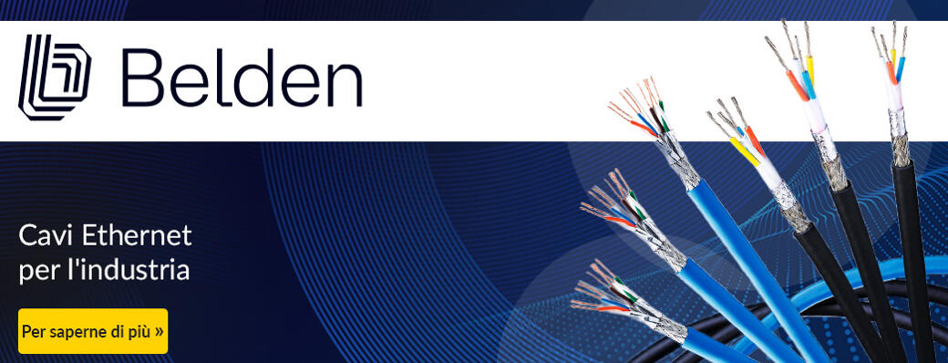 Cavi Ethernet per l'industria

---

Trasmissione affidabile in ambienti ad alta interferenza

---

Cavi Ethernet durevoli per l'automazione industriale