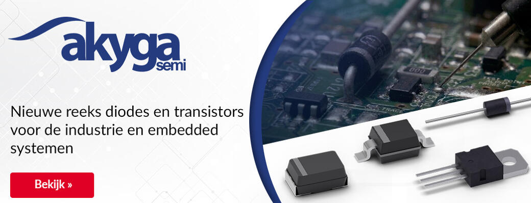 Nieuwe reeks diodes en transistors voor de industrie en embedded systemen