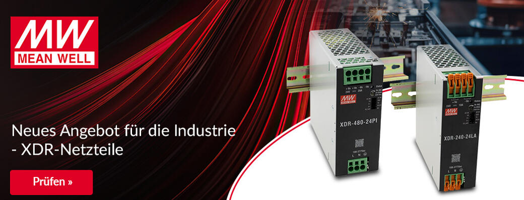 Neues Angebot für die Industrie - XDR-Netzteile