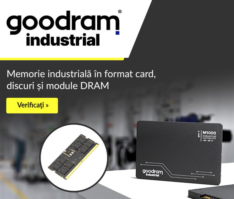Memorie industrială în format card, discuri și module DRAM