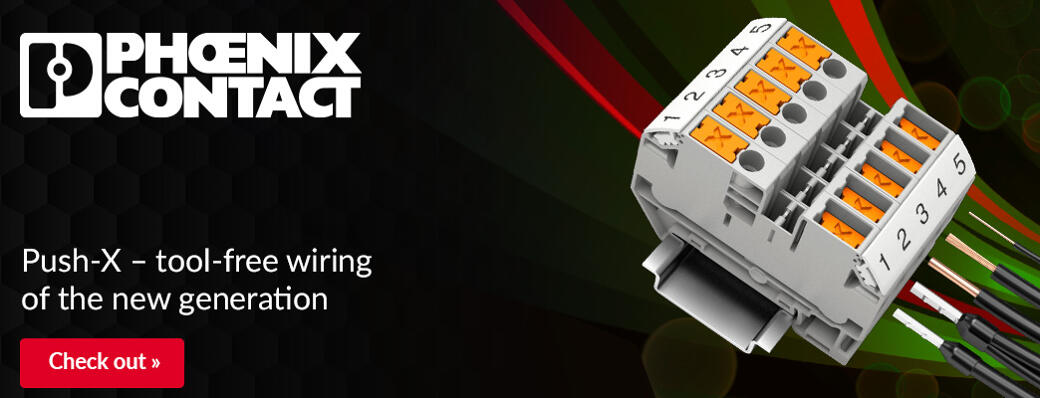 Push-X – tool-free wiring of the new generation