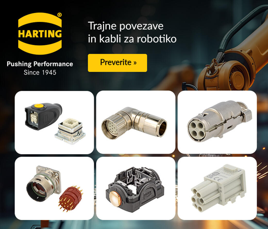 Trajne povezave in kabli za robotiko