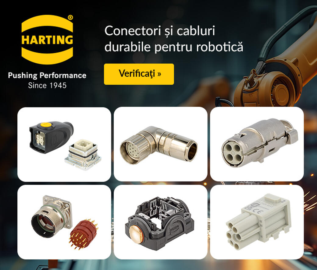 Conectori și cabluri durabile pentru robotică
